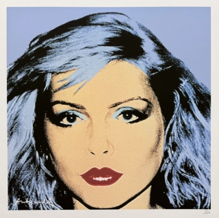 Andy Warhol - Debbie Harry modrá 35/500 - signováno, 50x50cm, limitovaná edice CMOA s certifikátem