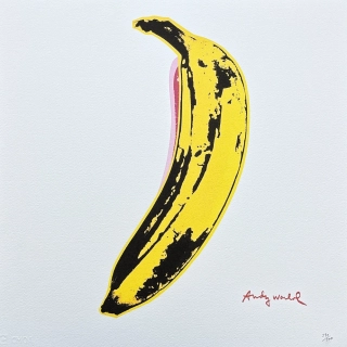 Andy Warhol - Banana x/500 - signováno, 50x50cm, limitovaná edice CMOA s certifikátem