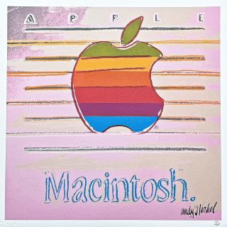 Andy Warhol - Apple Macintosh 101/500 - signováno, 50x50cm, limitovaná edice CMOA s certifikátem