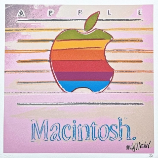 Andy Warhol - Apple Macintosh x/500 - signováno, 50x50cm, limitovaná edice CMOA s certifikátem
