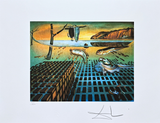 Salvador Dalí - The Disintegration of the Peristence of Memory - signováno, limitovaná edice, 66x50cm