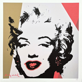 Andy Warhol - Marilyn Monroe ve dvou pruzích 136/500 - signováno, 50x50cm, limitovaná edice CMOA s certifikátem