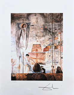 Salvador Dalí - The Discovery of America by Christopher Columbus - signováno, limitovaná edice, 50x66cm