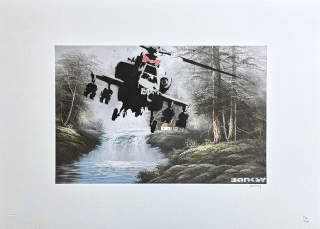 Banksy - Corrupted Oil 77/150 - číslovaná edice s certifikátem, 70x50cm