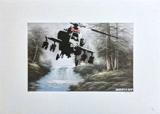 Banksy - Corrupted Oil x/150 - číslovaná edice s certifikátem, 70x50cm
