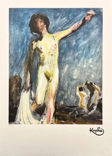 František Kupka - Akt II 71/350 - limitovaná edice s certifikátem, 50x70cm