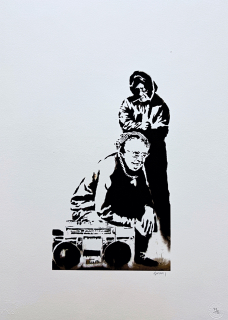 Banksy - Old school grannies 39/150 číslovaná edice s certifikátem, 50x70cm