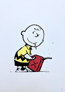 Banksy - Charlie Brown 55/150 - číslovaná edice s certifikátem, 50x70cm