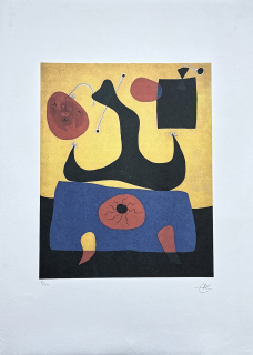 Joan Miró - Sitting Woman 81/150 - limitovaná edice s certifikátem, signováno, 56x76cm
