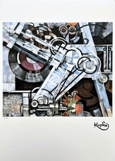 František Kupka - Drill x/350 - limitovaná edice s certifikátem, 50x70cm