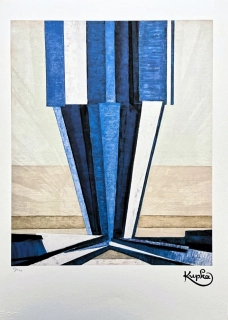 František Kupka - Tvar modré A I x/350 - limitovaná edice s certifikátem, 50x70cm