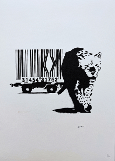 Banksy - Barcode 41/150 - číslovaná edice s certifikátem, 50x70cm