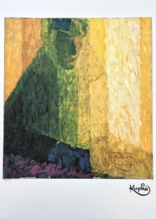 František Kupka - Hudebník Follot x/350 - limitovaná edice s certifikátem, 50x70cm