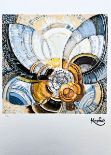 František Kupka - Around Point 95/350 - limitovaná edice s certifikátem, 50x70cm