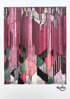 František Kupka - Study of verticals 10/350 - limitovaná edice s certifikátem, 50x70cm