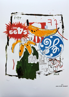 Jean-Michel Basquiat - Bananas 263/300 - limitovaná edice, signováno, 50x70cm