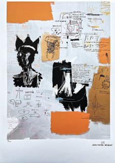 Jean-Michel Basquiat - Symbols and signs 119/300 - limitovaná edice, signováno, 50x70cm 