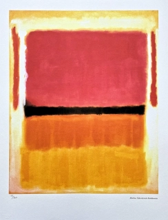 Mark Rothko - Violet, black, orange, yellow on white and red x/200 - signováno, s certifikátem, 50x65 cm