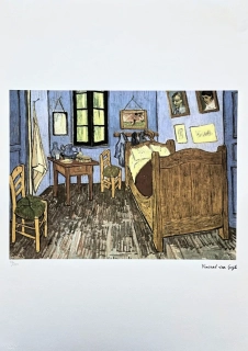 Vincent van Gogh - Bedroom in Arles x/250 - limitovaná edice s certifikátem, 50x70cm