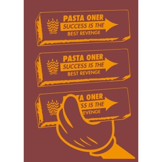 Pasta Oner - Success hnědo-zlatý 24/50 - limitovaná edice, 70x100cm