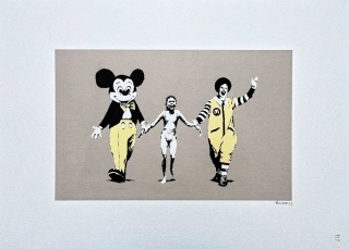 Banksy - Napalm x/150 - číslovaná edice s certifikátem, 70x50cm