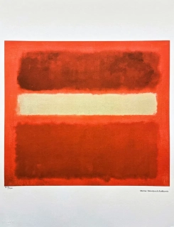 Mark Rothko - White Center 167/200 - signováno, s certifikátem, 50x65 cm