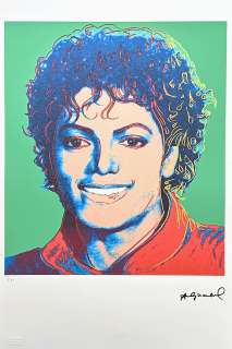 Andy Warhol - Michael Jackson zelený 3/100 - edice Leo Castelli s certifikátem