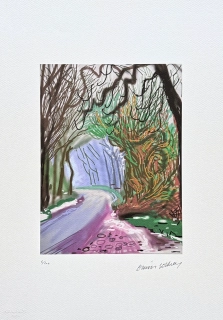 David Hockney - The Arrival of Spring in Woldgate, East Yorkshire x/200 - limitovaná edice, s certifikátem, 35x50 cm