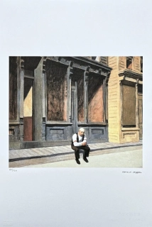 Edward Hopper - Sunday 44/150 - limitovaná edice, s certifikátem, 38x57 cm