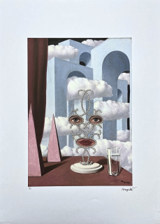 René Magritte - Face in the clouds 36/100 - limitovaná edice, 50x70cm