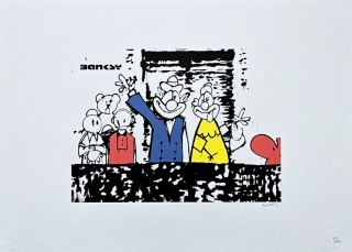 Banksy - Royal Family 60/150 - číslovaná edice s certifikátem, 70x50cm