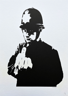 Banksy - Rude Copper 65/150 - číslovaná edice s certifikátem, 50x70cm