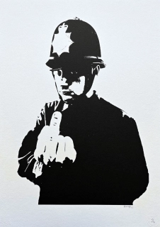 Banksy - Rude Copper x/150 - číslovaná edice s certifikátem, 50x70cm