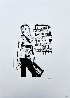 Banksy - If you want to achieve x/150 - číslovaná edice s certifikátem, 50x70cm