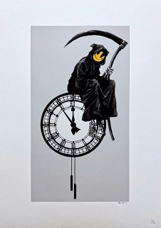 Banksy - Grin Reaper x/150 - číslovaná edice s certifikátem, 50x70cm
