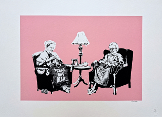 Banksy - Grannies 24/150 - číslovaná edice s certifikátem, 70x50cm