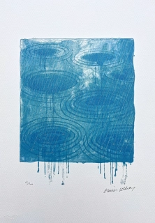 David Hockney - Rain x/200 - limitovaná edice, s certifikátem, 35x50 cm