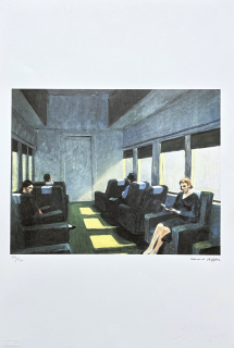 Edward Hopper - Chair car 73/150 - limitovaná edice, s certifikátem, 38x57 cm