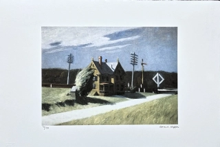 Edward Hopper - Railroad crossing 36/150 - limitovaná edice, s certifikátem, 57x38 cm