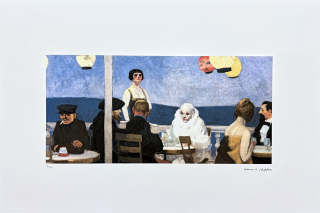 Edward Hopper - Soir bleu x/150 - limitovaná edice, s certifikátem, 57x38 cm