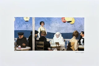 Edward Hopper - Soir bleu x/150 - limitovaná edice, s certifikátem, 57x38 cm