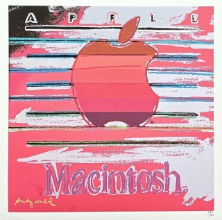 Andy Warhol - Apple červený 245/500 - signováno, 50x50cm, limitovaná edice CMOA s certifikátem