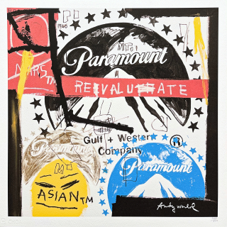 Andy Warhol - Paramount - Revaluate 206/500 - signováno, 50x50cm, limitovaná edice CMOA s certifikátem