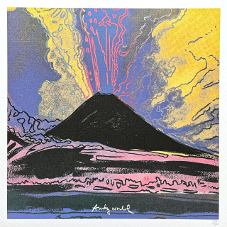 Andy Warhol - Vesuvius - černý 94/500 - signováno, 50x50cm, limitovaná edice CMOA s certifikátem