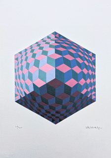 Victor Vasarely - Kettes - limitovaná edice s certifikátem