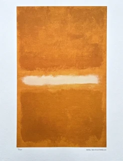 Mark Rothko - Orange and yellow x/200 - signováno, s certifikátem, 50x65 cm