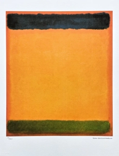 Mark Rothko - Blue, yellow and green on red x/200 - signováno, s certifikátem, 50x65 cm