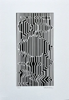 Victor Vasarely - Meandre IV - limitovaná edice s certifikátem