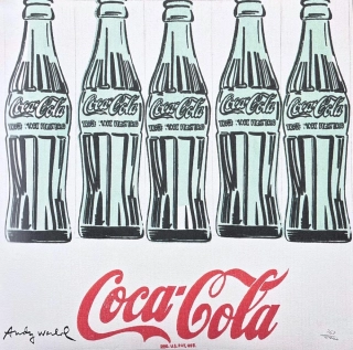 Andy Warhol - 5x Coca-Cola 263/2400 - 60x60cm, limitovaná edice CMOA s certifikátem