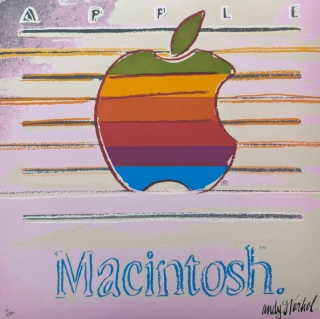 Andy Warhol - Apple - světlé pozadí x/2400 - 60x60cm, limitovaná edice CMOA s certifikátem